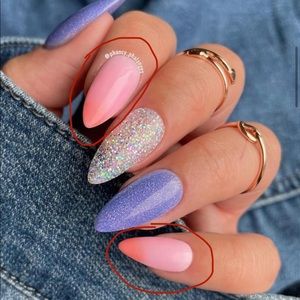 Sparkle & Co Nail Dip Powder Polish in Colourpop (Temp Changer) + swatch stick